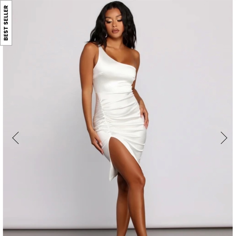 Windsor one shoulder midi-dress NEW